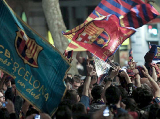 Barcelona, Desbordada por Desfile de Campeones