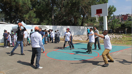 Rehabilitan Cancha de Valle de Santa María