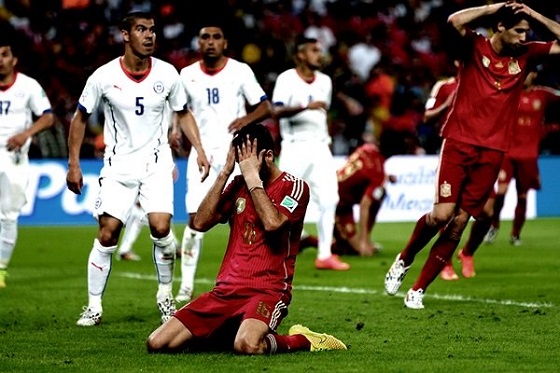 ¡Murió el Campeón! Chile Eliminó a España