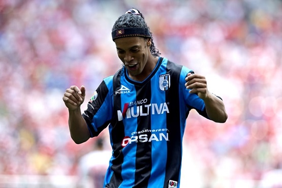 Llegó Ronaldinho a Querétaro