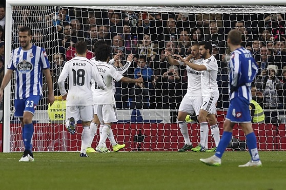 Real Madrid Venció al Depor y Calmó las Aguas