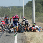 Accidente en el Tour