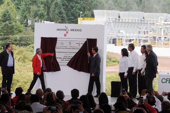 Inaugura Presidente Peña Nieto Central Geotermoeléctrica
