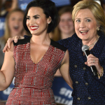 Demi Lovato con Hillary