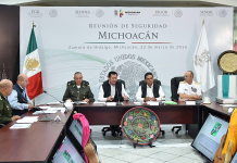 Silvano Aureoles, Miguel Osorio Reunión de Seguridad Michoacán