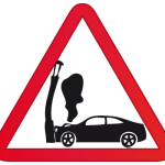 accidente poste luz auto coche