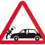 atropellado arrollado auto peatón