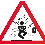 electrocutado electricidad accidente chamuscado