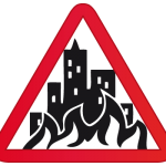 fuego incendio ciudad industria