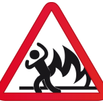 incendio fuego quemado huir
