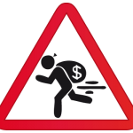 ladrón huyendo rata