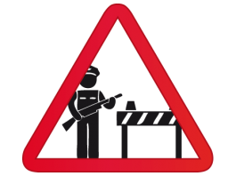 policía federal guardia retén busqueda