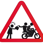 robo asalto moto bici movimiento