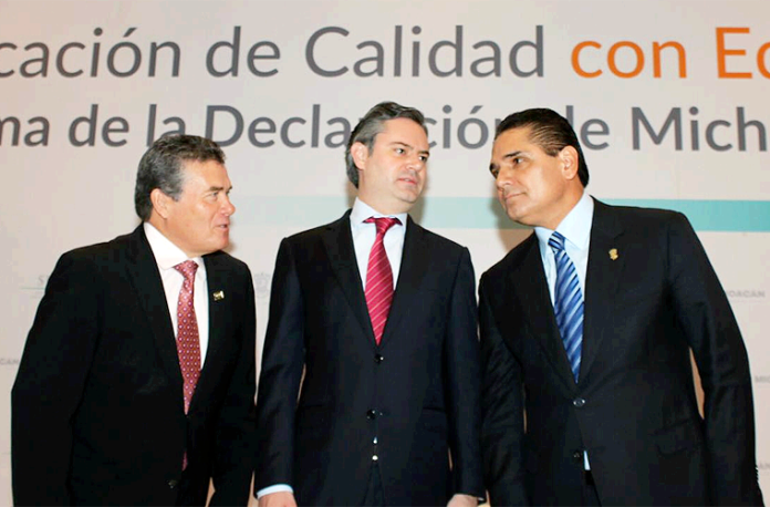 Aurelio Nuño Silvano Aureoles