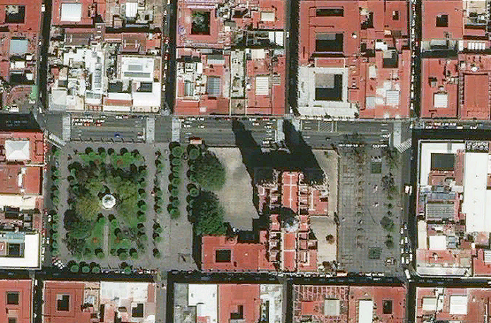 Centro-Histórico-Morelia satelite